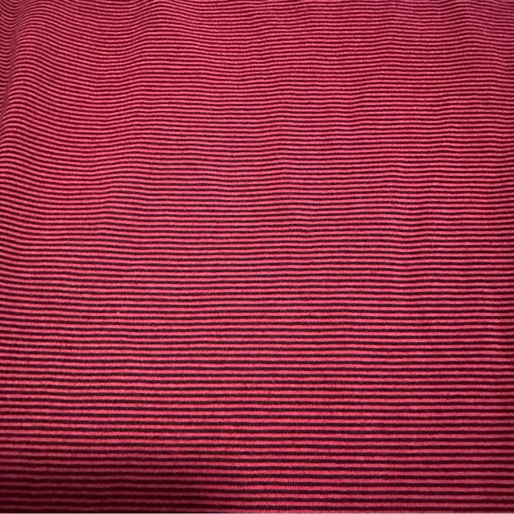 Free People Penelope Red Stripe Puff Sleeve Stretch Knit Top Size Small - Picture 4 of 10
